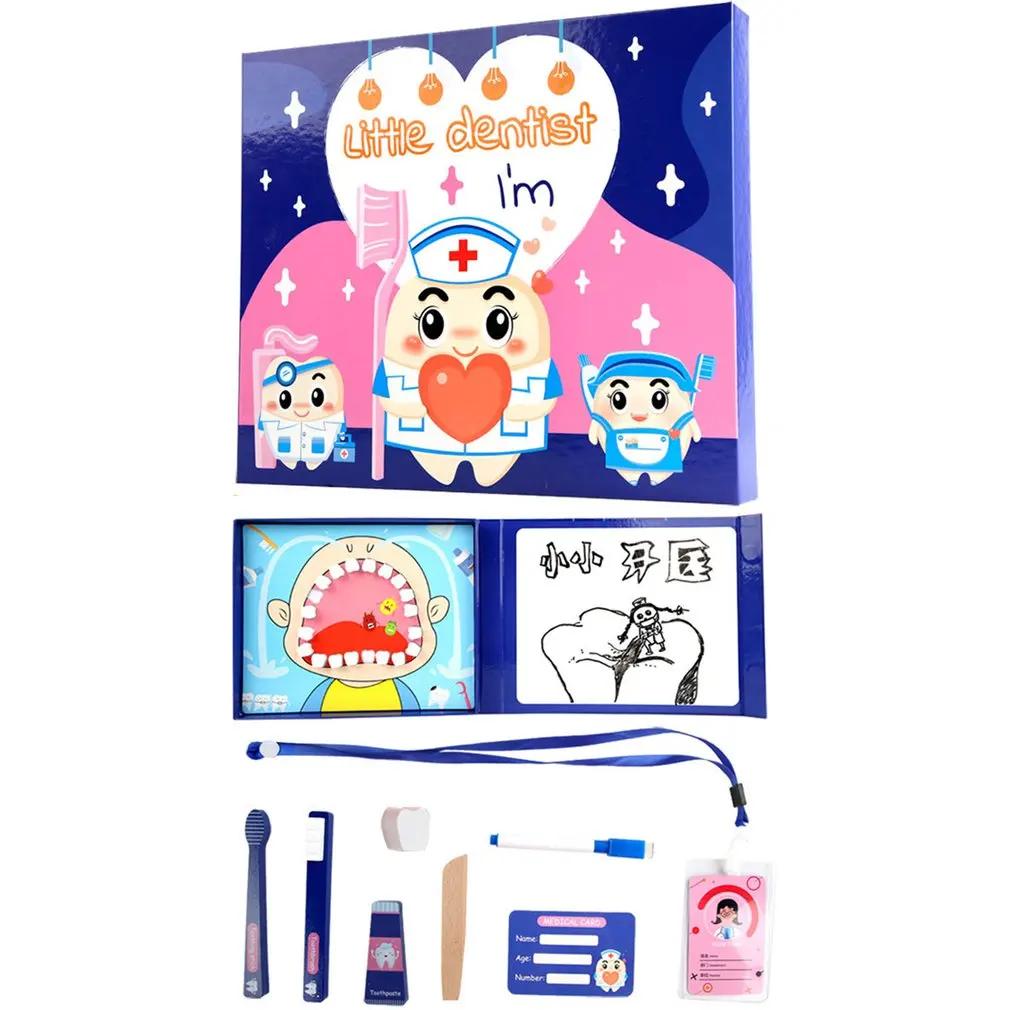 

Children's Dentist Toy Set Simulation Of Tooth Extraction And Tooth Replacement Children's Wooden Early Education Toy