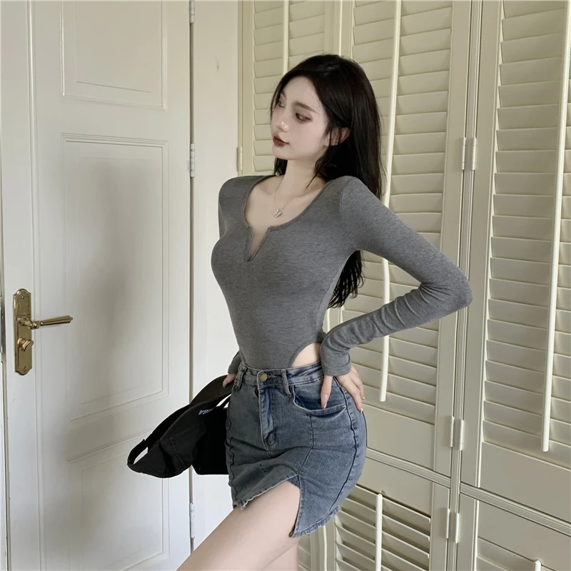 Женские сексуальные трикотажные боди женские эластичные облегающие стринги с