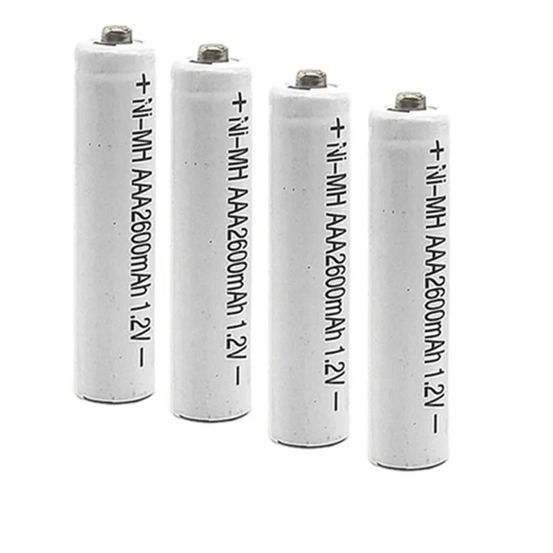 Бесплатная доставка 8/12 шт./лот батарейки типа AAA металл гидридных или никель 2600mAh 1