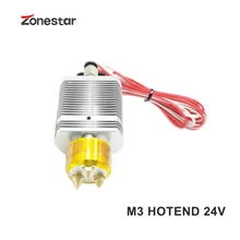 ZONESTAR 3-IN-3-OUT Hotend  3 Color Triple-Extruder 1.75mm Filament 0.4mm Nozzle 3D Printer Parts  24V50W Heater
