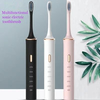 adult timer electric automatic waterproof teeth toothbrush 5 mode rechargeable sonic dental scaler for whitening cleaning