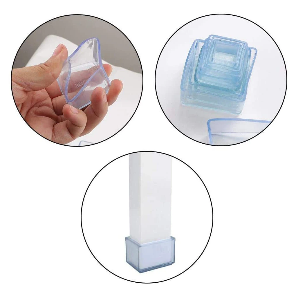 4 шт./компл. ножка стола Кепки резиновые ножки стула протектор мебели квадрата пол