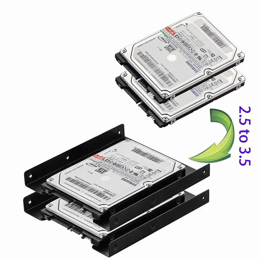 Полезный металлический монтажный адаптер 2 5 дюйма с SSD HDD на 3 док станция 8 винтами