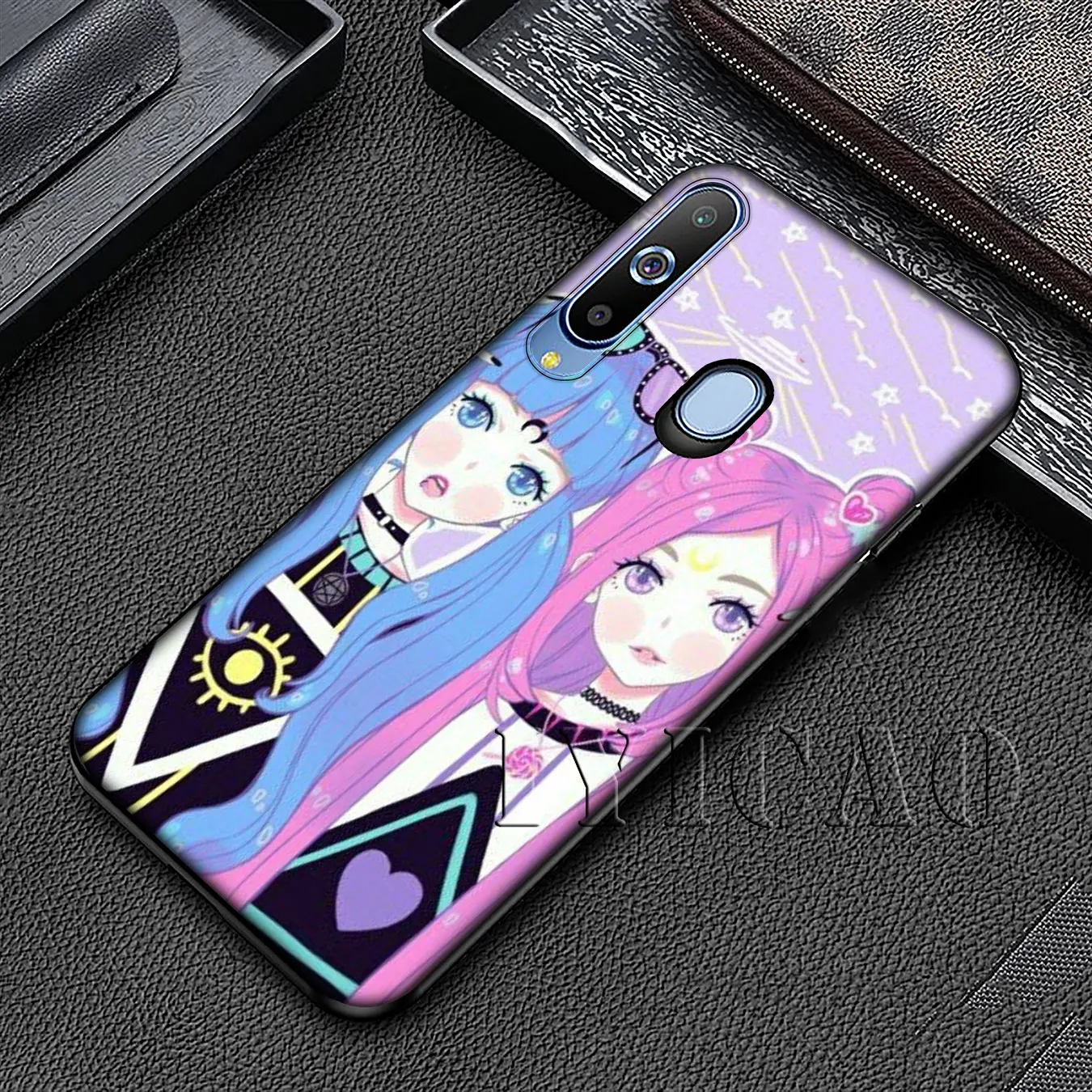 Мягкий силиконовый чехол IYICAO Girly Pastel Witch Goth для samsung Galaxy Note 9 8 10 Plus M10 M20 M30 M40 + черный |