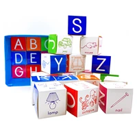 26pcsset kids english alphabet cute little box fun enlightenment table game box dice learning toys educational toy for children