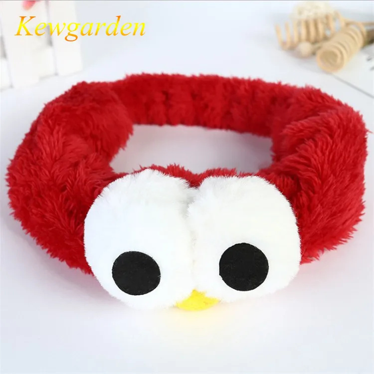

Kewgarden Children's wide-eyed plush headband Girls' headband 5pcs