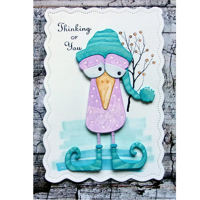 Новые Плашки для 2020 мультфильм животных наслоения Трафаретный вырубной штамп