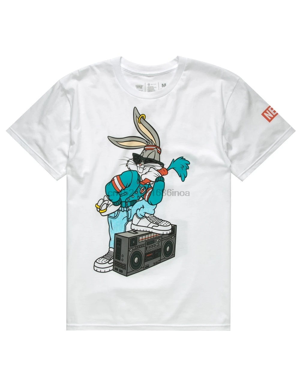 Funny t shirt men novelty women tshirt Men Bugs Bunny Looney Tunes 90s Tee |