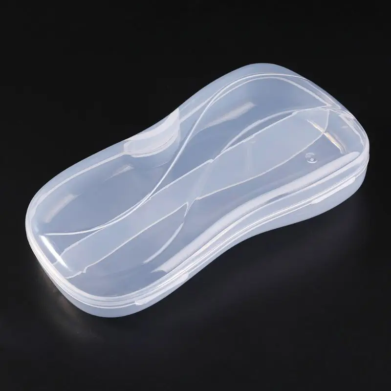 

Portable Transparent Plastic Tableware Case Spoon Fork Storage Box Cutlery Organizer Travel #314