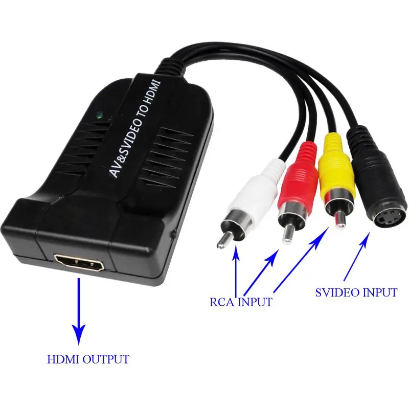 2019 AV + s терминал к HDMI конвертер адаптер RCA интерфейс S композитный видео HDMI| |