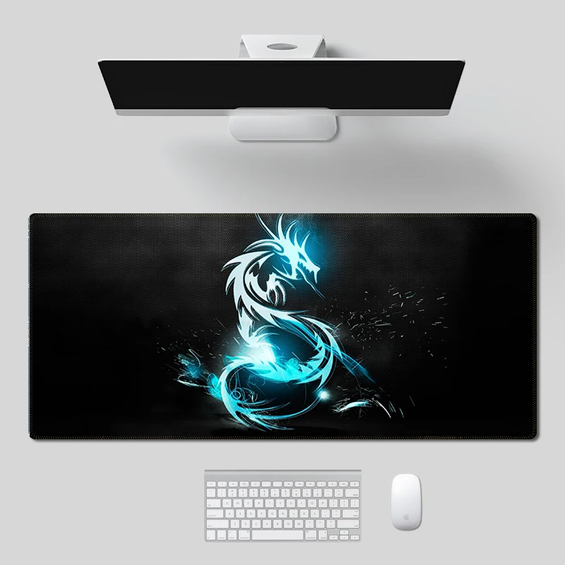 Игровой коврик с изображением китайского дракона для настольного ноутбука