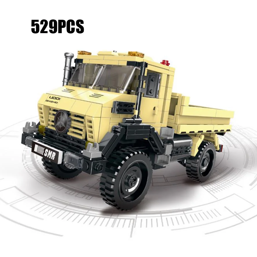 Креативный суперпикап BENZ Unimog orv строительный блок moc внедорожник приключения