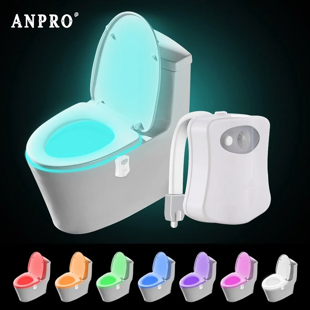 Умная Светодиодная лампа с датчиком движения ночной Светильник для сиденья