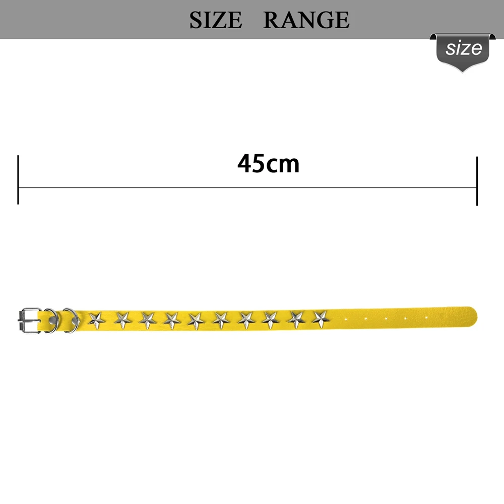 Женское кожаное ожерелье в стиле панк-рок |
