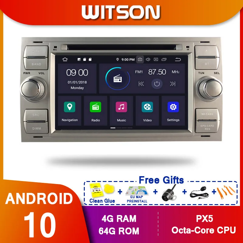 WITSON! Android10 Octa core PX5 машинный DVD проигрыватель для FORD FOCUS Mondeo S-MAX C-MAX Galaxy Fusion 4GB