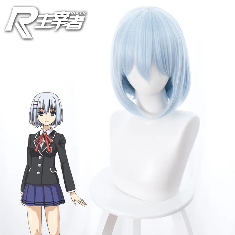 

Anime Wig Light Blue Bob Short Hair Cos Anime Wig Halloween Holiday Party Cosplay