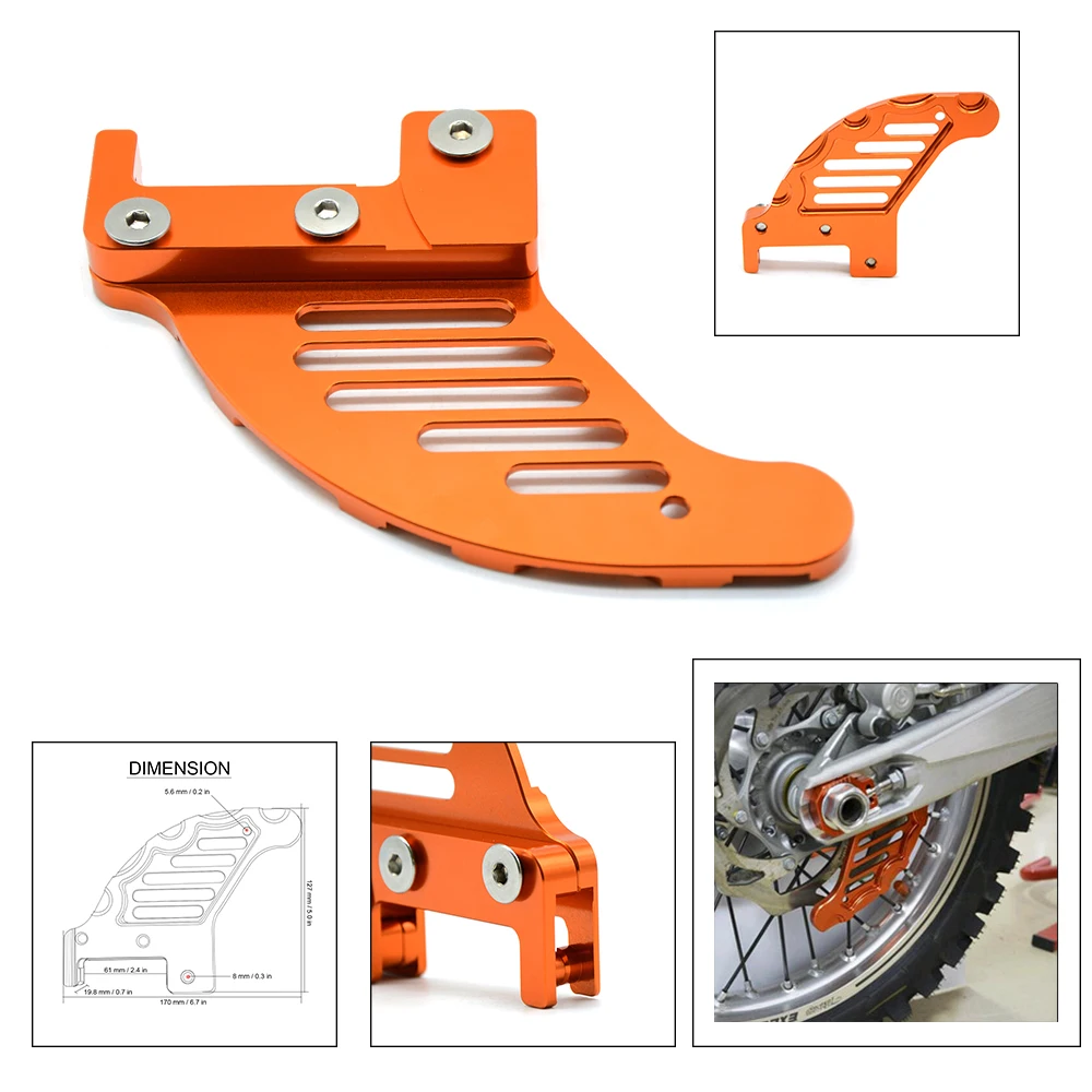 

For SX XC XCW SXF SX-F EXC EXC-F XCF-W 125/150/200/250/300/350/400/450/500/525 Motorcycle Rear Brake Disc Guard Potector