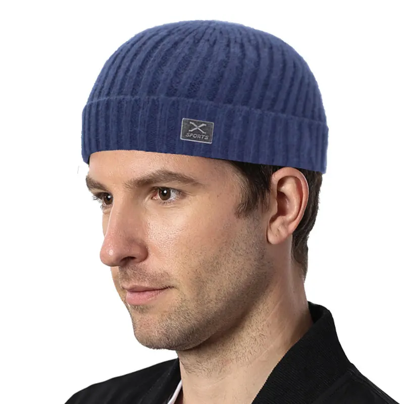 Короткая шапка Skullies Beanies, Мужская зимняя шапка, женские зимние шапки для мужчин, шапка s Miki Bonnet X Skull, женская вязаная шапка