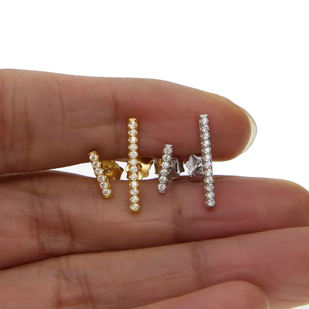 Распродажа новинка модные блестящие длинные шпильки из настоящего серебра 925