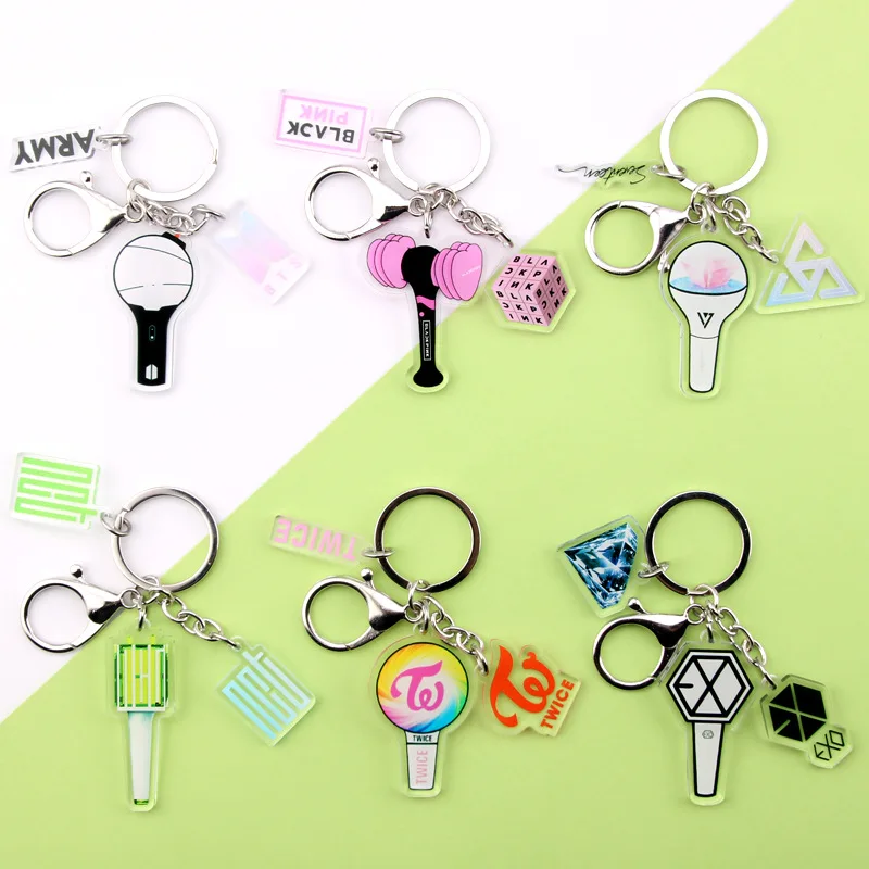 Музыкальный KPOP EXO GOT7 дважды семнадцать акриловый брелок значок мультфильм