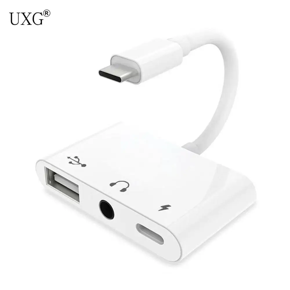 

Адаптер питания для наушников с разъемом USB Type-C и разъемом AUX 3,5 мм