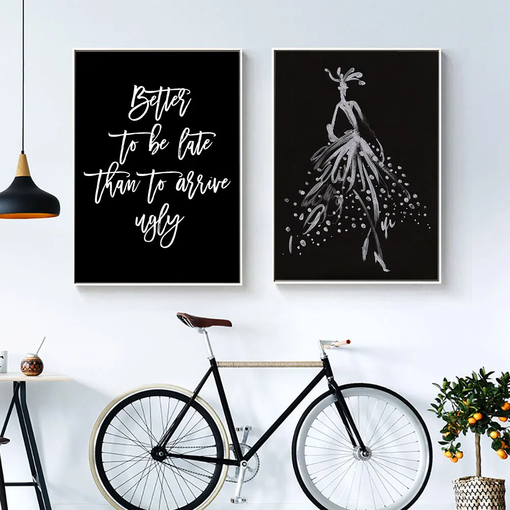 

Minimalist Modern Poster Black White Canvas Painting Abstract Art Print Scandinavian Wall Picture For Living Room Home Decor