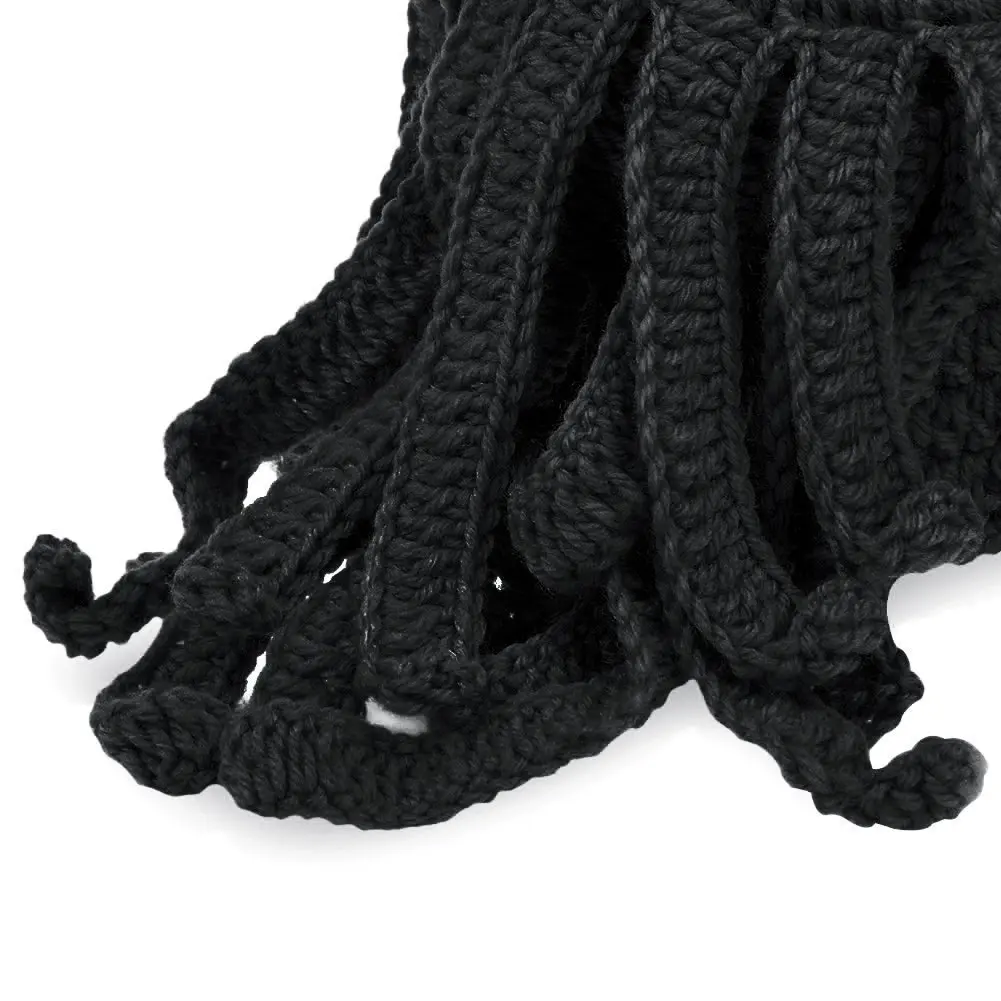 Смешные щупальца Осьминог Beanie вязанная вязаная шапка для бороды ветрозащитная Лыжная вязаная шапка с маской для мужчин и женщин