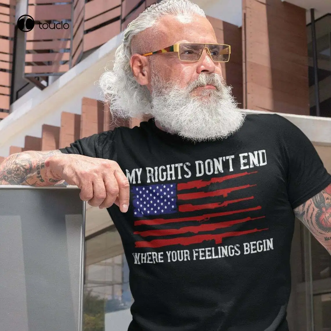

New My Rights Don'T End Where Your Feelings Begin Second Amendment T-Shirt S-5XL Cotton Tee Shirt Unisex
