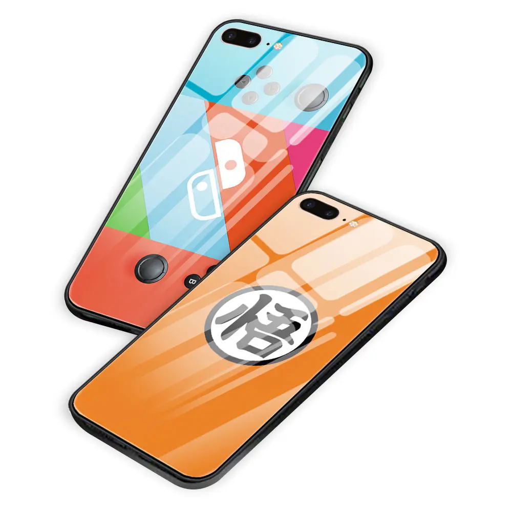 Ретро обои Dragon Ball закаленное стекло задняя крышка чехол для iPhone 5 5S SE 6 6S 7 8 Plus X XS XR
