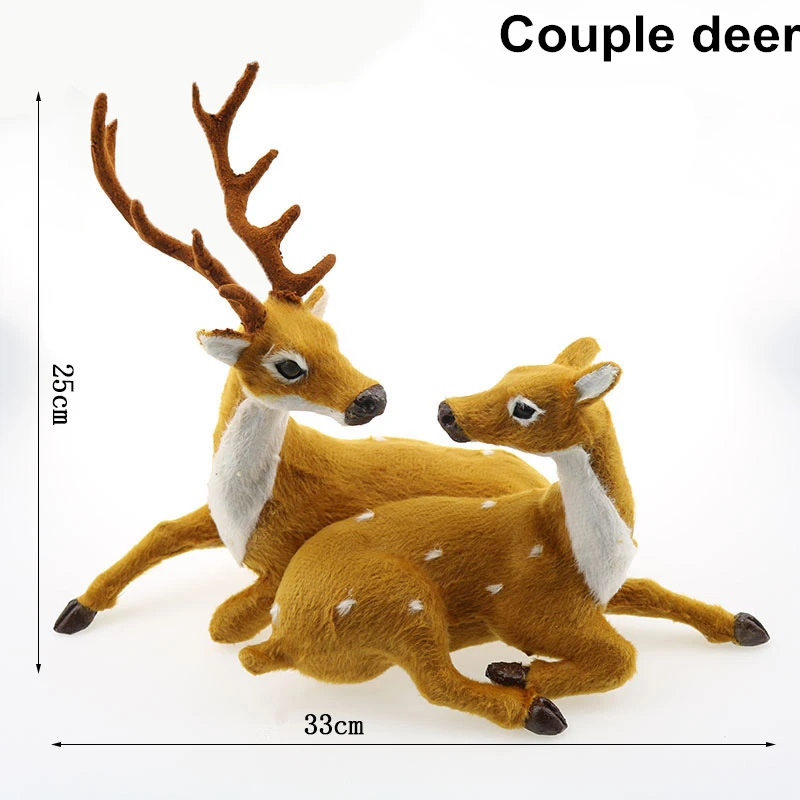 25cm Adornos De Navidad Рождественское украшение для дома, плюшевый Лось Kerst Noel, Рождественское украшение Arvore De Natal, новогодний декор, Q - Цвет: 25cm