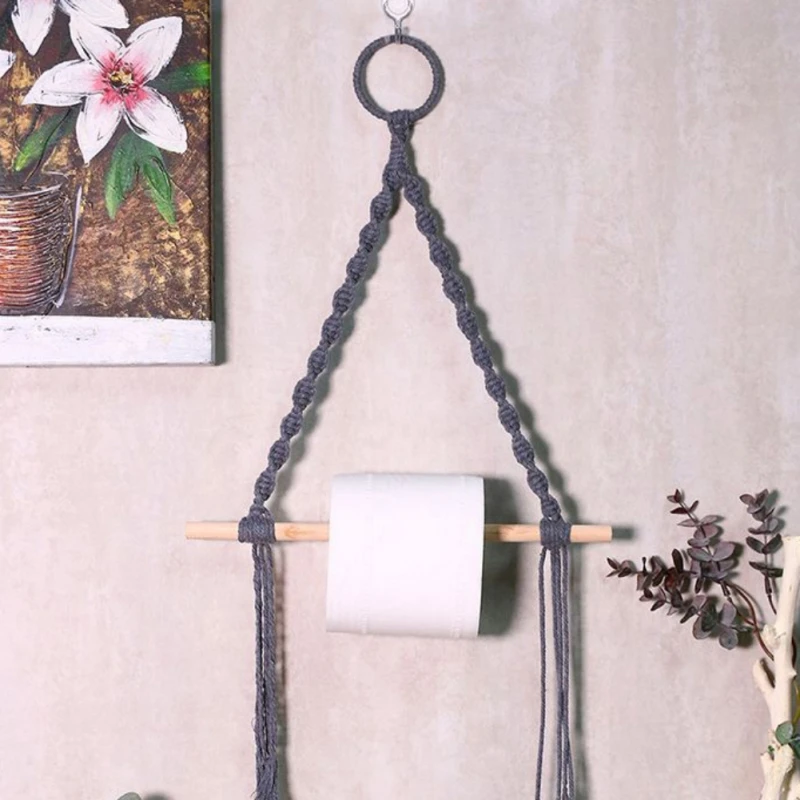 

Simple and convenient Vintage Nordic Wall Hanging Wooden Stick For Bathroom Toilet Simple and convenient Best Product Home daily