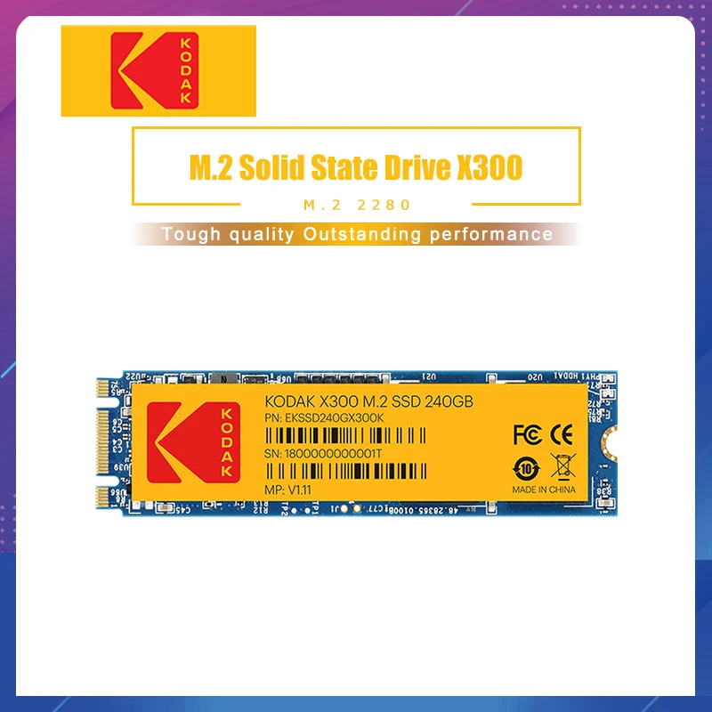 Твердотельный накопитель Kodak X300 SSD M.2 PCIE M2 240 ГБ NVME 2280 128 256 480 1 ТБ внутренний диск 120