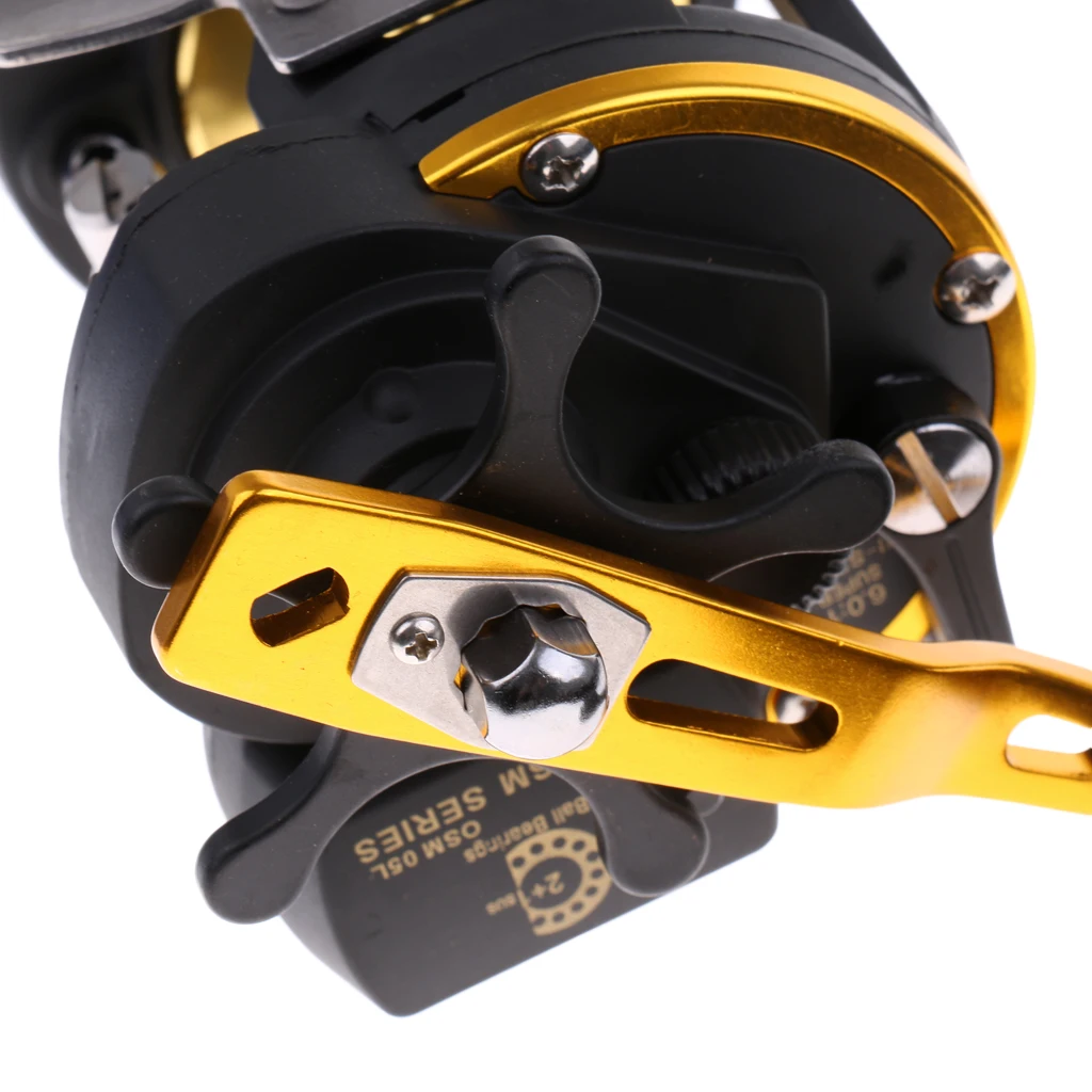 

Trolling Saltwater Fishing Reel + Counter 3BB 22lbs Boat Fishing Drum Reels