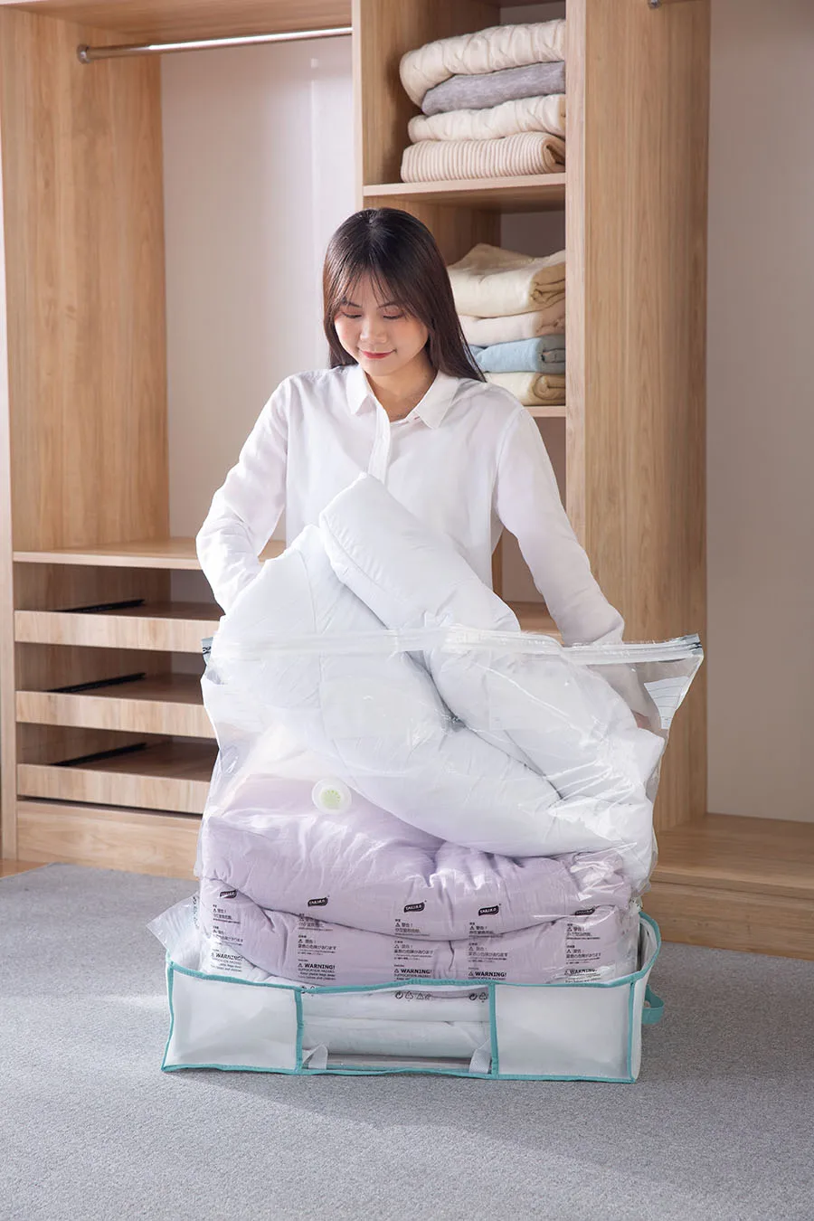 Taili коробка для хранения одежды и одеяла под кроватью супер большая | Дом сад