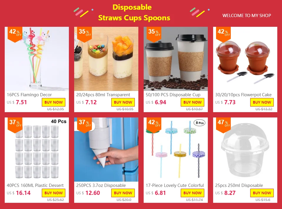 20/50pcs одноразовая пластиковая прозрачная чашка сока чашки холодной напитки на вынос упаковка Питьевая чашка с крышкой купола