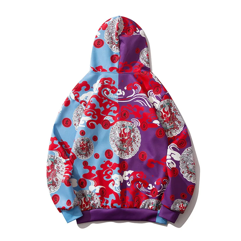 

Crane Printed Hooded Sweatshirts Fashion Casual Hip Hop Pullover Men Women Harajuku Streetwear Hoodie