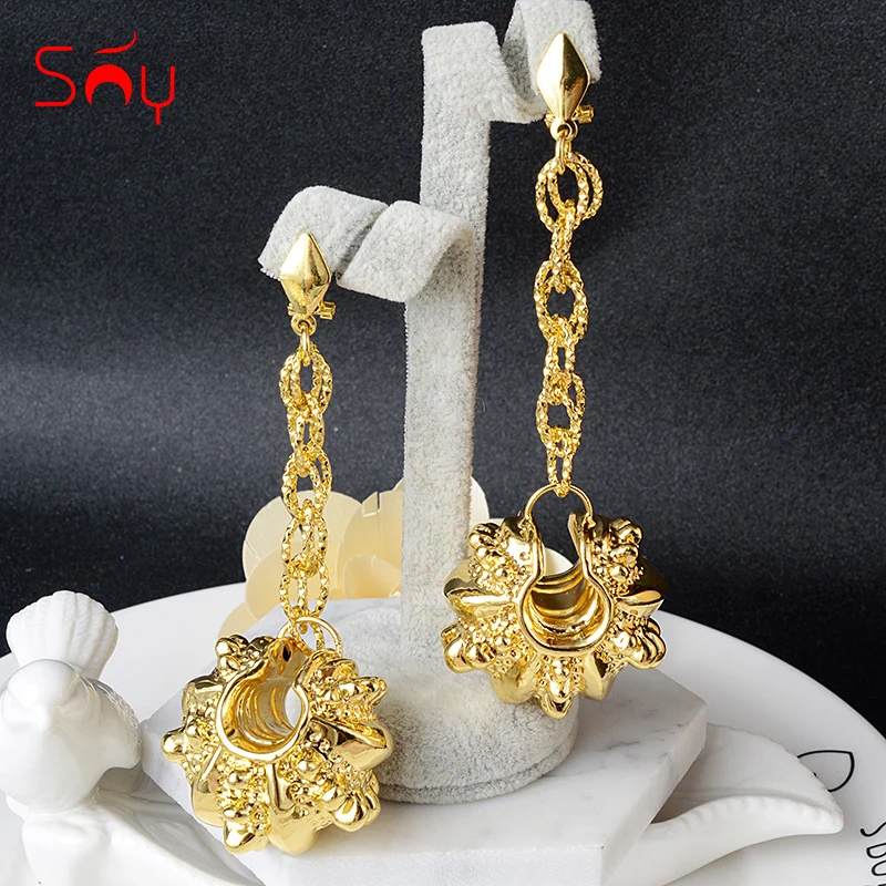 Солнечный ювелирные изделия Модные украшения 2021 длинные висячие серьги