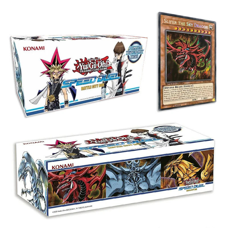 

Original Yu-Gi-Oh! TCG Blind Box Speed Duel Battle City Box Duel Monsters Card of God Egyptian God Game Collection Cards Toy