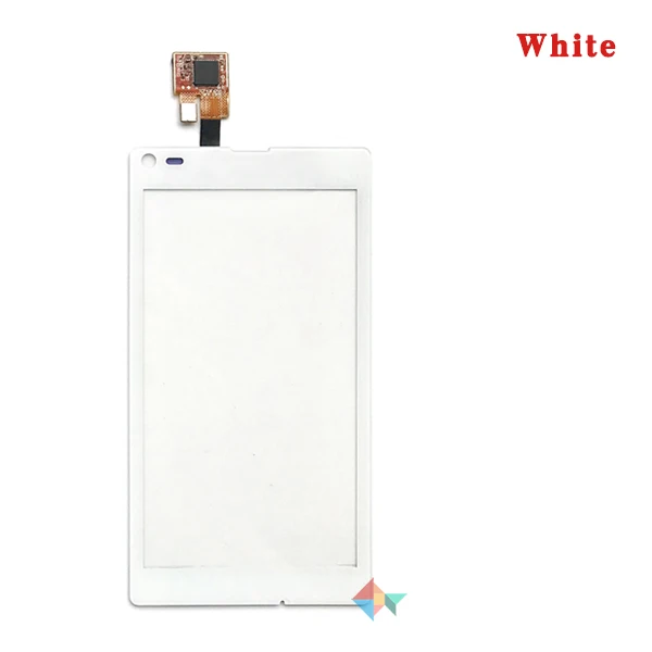 Высокое качество 4," для sony Xperia L S36h C2105 C2104 сенсорный экран дигитайзер Переднее стекло объектив сенсорная панель - Цвет: White No Tool