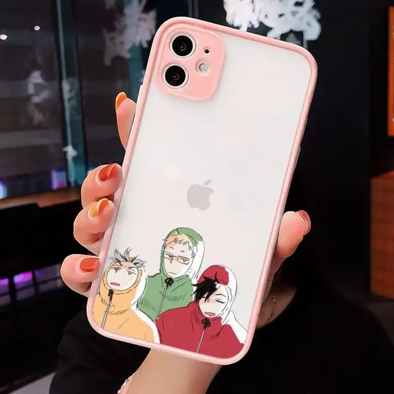 

Japan anime volleyball Haikyuu Phone Cases matte transparent For iphone 7 8 11 12 plus mini x xs xr pro max cover