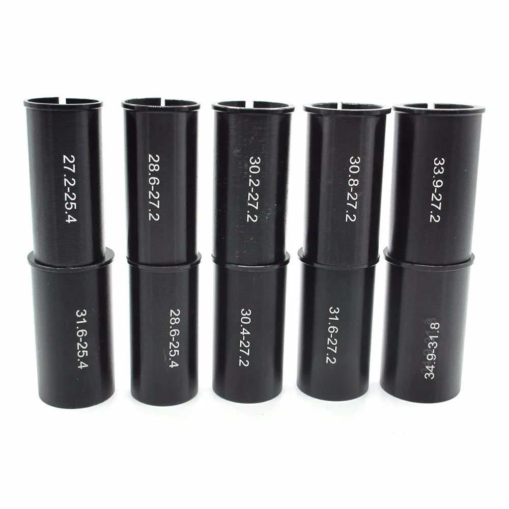 

22.2 to 25.4 27.2 28.6 31.8 30.8 31.6 30.4 30.2 33.9mm Bicycle Seat Post Shim Seatpost Converter MTB Road Bike SeatPost Adapter