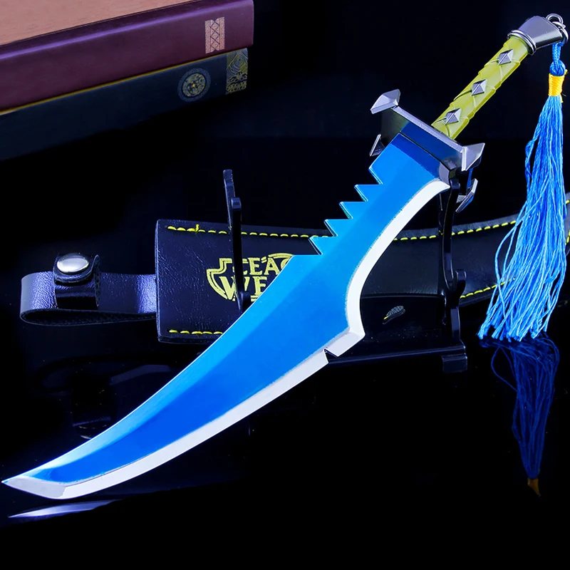 Игровая модель меч игрушечный мастер сплав оружия нож Ключ 22 см с кобурой