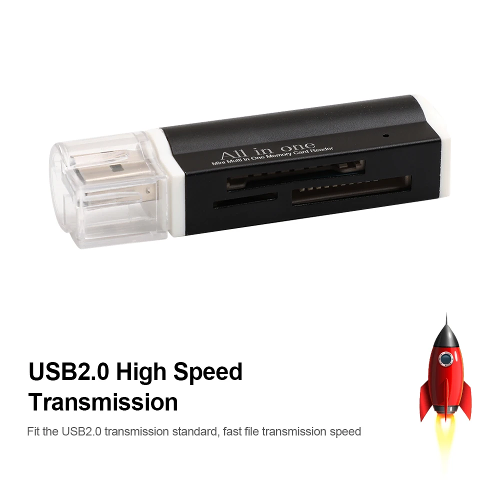 Micro USB кардридер USB2.0 Мини мульти в одном считыватель карт памяти Поддержка TF карта рекордер телефон карта памяти вращающийся
