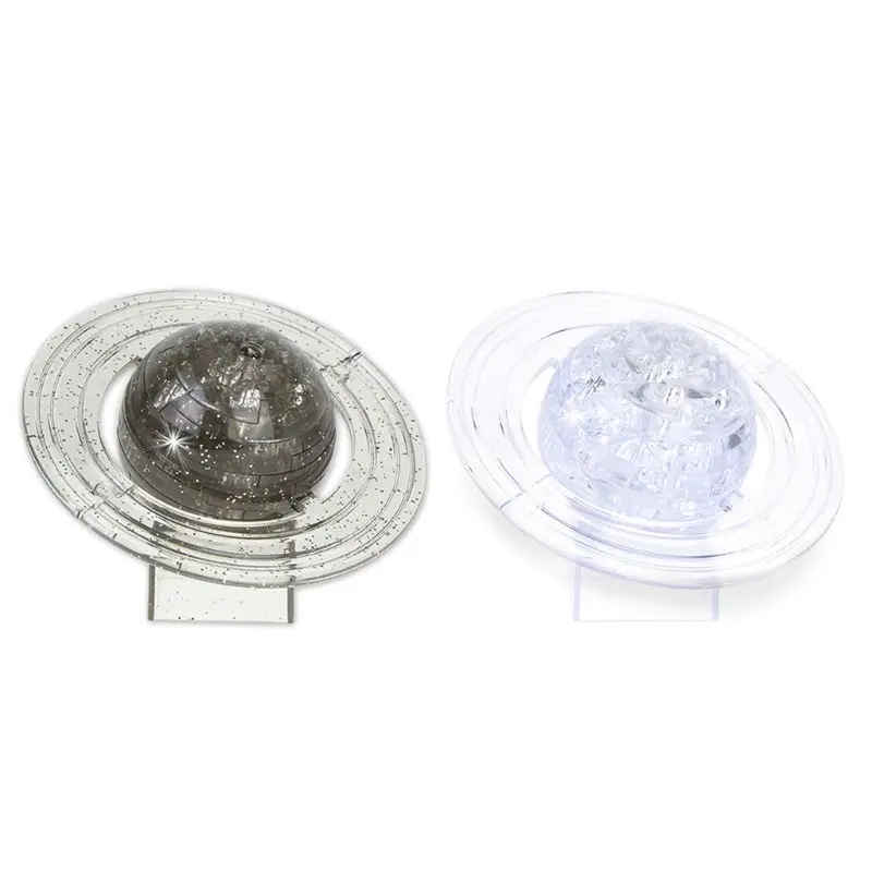 

3D Crystal Saturn Planet Puzzle Home Table Decoration Intellective Learning Toy