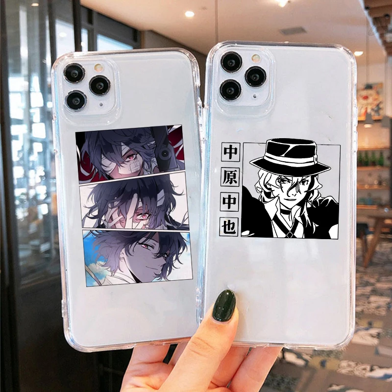 Чехол Dazai Осаму для телефона IPhone 12 11 Pro Max 13 X XS MAX 6 7 7plus 8 8plus XR мягкий прозрачный