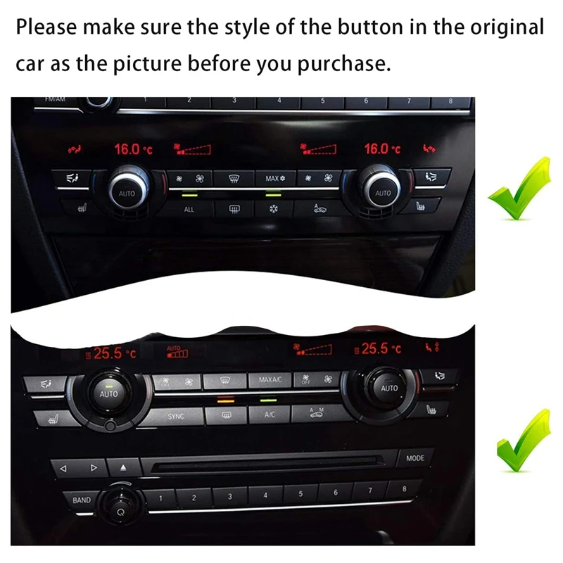 Для-Bmw A/C панель контроля климата Кнопка скорости вентилятора для F01 F04 F06 F07 F10 F13 X5
