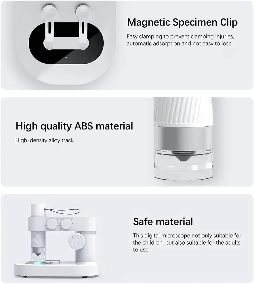 Умный Цифровой микроскоп съемный портативный электронный прибор с Wi-Fi