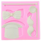 Головные уборы, бороды силиконовые формы форма для шоколада, помадки торт украшения инструменты DIY вечерние Топпинг для кексов конфеты формы для полимерной глины