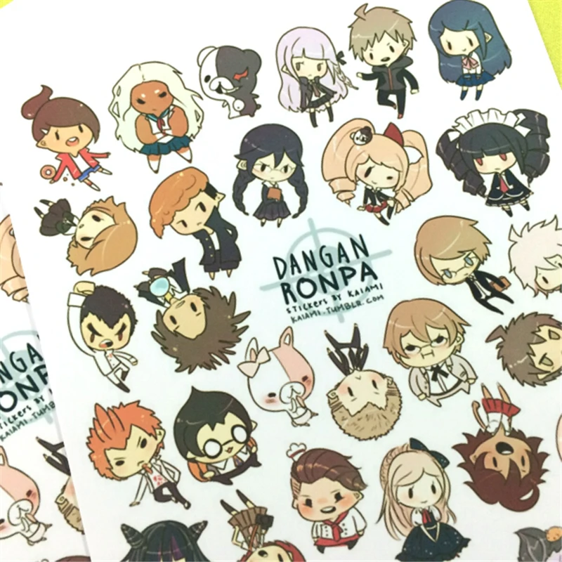 Аниме Мультяшные виганронпа в стиле Q: Trigger Happy Havoc наклейки для косплея реквизит
