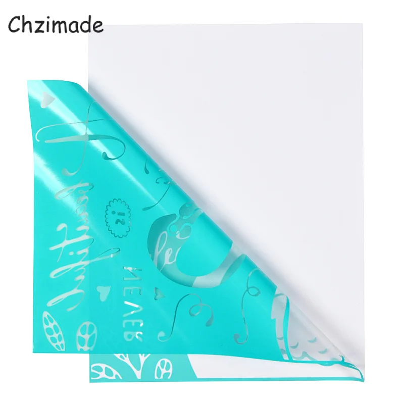 Chzimade 10 шт./лот приветствуется самоклеящаяся шелкография сетка трафарет передача